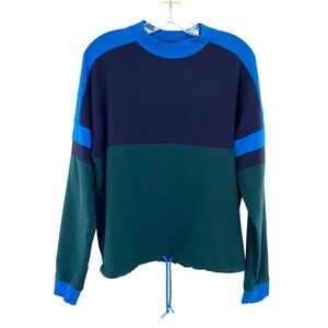 Cotopaxi Women’s Bandera Sweatshirt Colorblock Blue Green